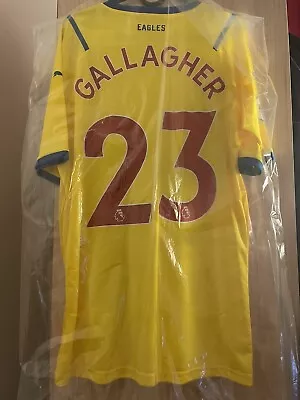 £200 • Buy Conor Gallagher Signed Crystal Palace 2021/2022 Away Football Shirt Jersey