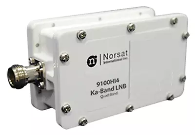 New Norsat 9100HI4ECF Ka-Band Quad Band 17.2  To 21.20 GHz PLL LNB • $3105