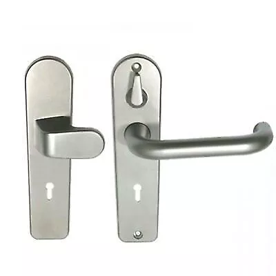 Door Handle Satin Chrome  Union 3R35 Lever (PAIR) • £71.41