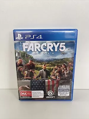 $19.99 • Buy Far Cry 5 - Playstation PS4 Game + Manual Inserts PAL VGC Free AUS Shipping!