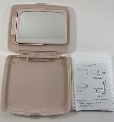 Mary Kay Pink 2 Sided Magnifying Makeup Mirror Hard Case • $9.98