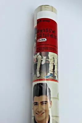 NIP One Direction 1D Musical Boy Band 60 Sq Ft Gift Wrapping Paper Roll SEALED • $24.99