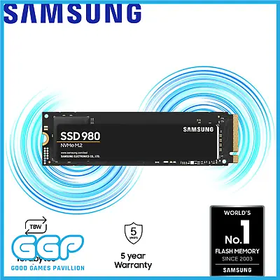 $65 • Buy Samsung 1TB 250GB 500GB SSD 980 M.2 NVMe PCIe 3.0 X4 Internal Solid State Drive 