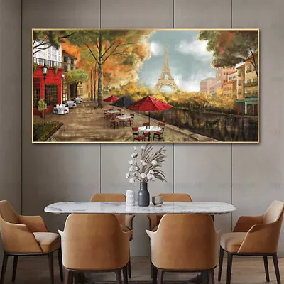 Poster Canvas Painting Landscape Wall Art For Living Room Street Eiffel Tower • $10.44