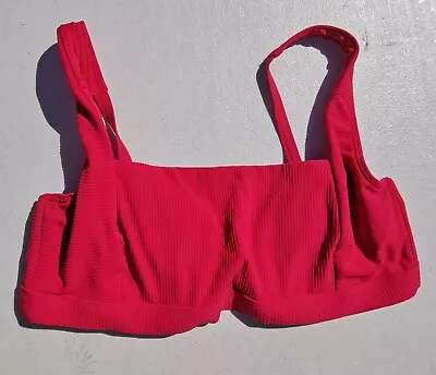 Sea Level Sz 14 14DD Messina Pink Square Neck Underwire Bralette Bikini Top • $39