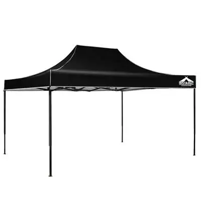 $131.36 • Buy Instahut Gazebo Pop Up Marquee 3x4.5 Outdoor Tent Folding Wedding Gazebos Black