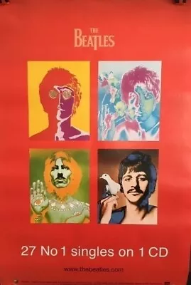 BRAND NEW CANADIAN EMI/APPLE POSTER BEATLES 27 No.1s 30 X20  Different From US • $59.99