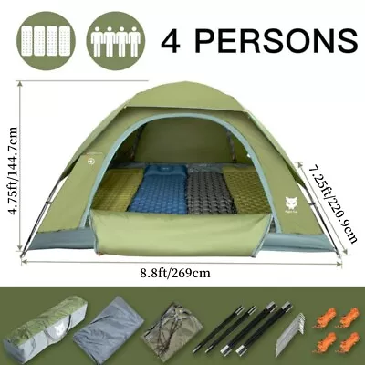 1-2 Man Person Family Camping Waterproof UV-ResistantTent Festival Beach • £79.98