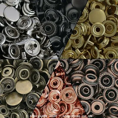 Spring Button Press Studs Sewing Leather Craft Clothing Snap Fasteners • £15