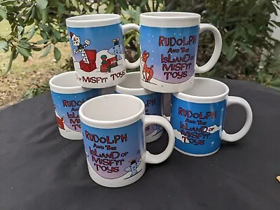 Lot Of 6 Rudolph Island Of Misfit Toys Coffee Tea Mugs CVS 1 Duplicate Style • $30