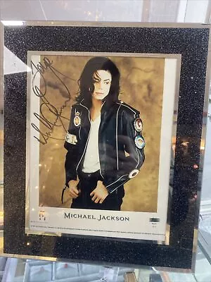 Michael Jackson Singed Photo • £925