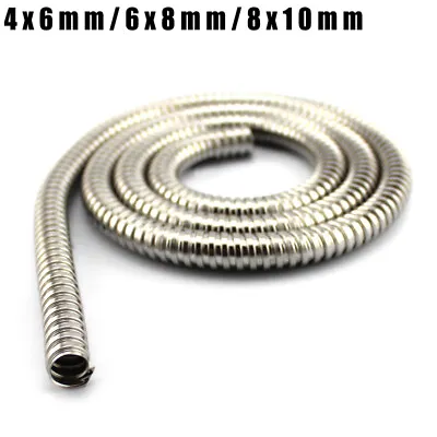 Stainless Steel Conduit Cable Tidy Flexible Tube Protection Tubing 4mm 6mm 8mm • $3.76