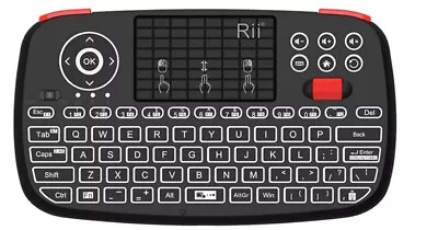 Rii I4 Mini Bluetooth Keyboard 2.4GHz Dual Modes Remote Control • $22