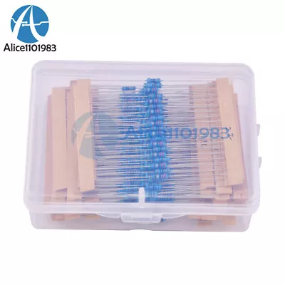 300PCS / 600pcs 1/4W 1% Metal Film Resistor Kit Set 30 Values 10Ω To 1MΩ • $3.95