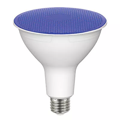 Satco S29482 BLUE LED PAR38 Bulb 11.5W 100W 120V Medium E26 Dimmable Wet Rated • $12.95