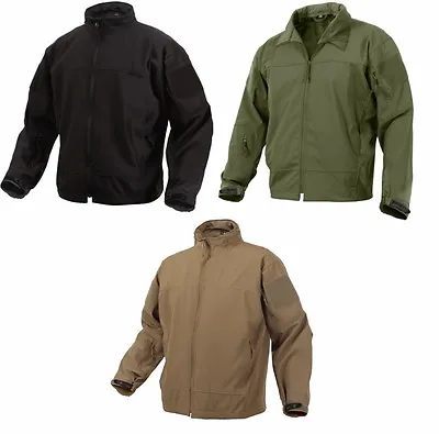 Rothco Light Weight Military Soft Shell Waterproof Covert Casual Uniform Jacket • $81.99