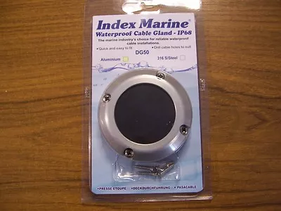 £69.95 • Buy NEW INDEX Boat Waterproof Cable Gland Aluminium Rubber Marine Grommet DG 50 Rib