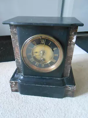 Antique Mantle Clock 8 Day Movement It Ticks When Wound Up Needs Repair Parts. • £19.99