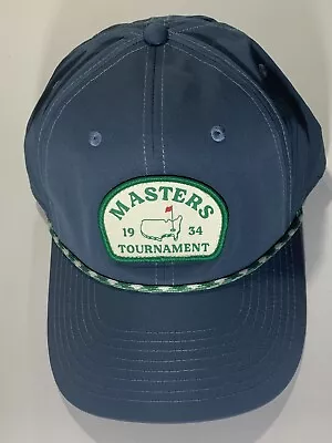 2024 Masters Golf Hat Rope Snapback Vintage Logo Blue Pga New • $84.95