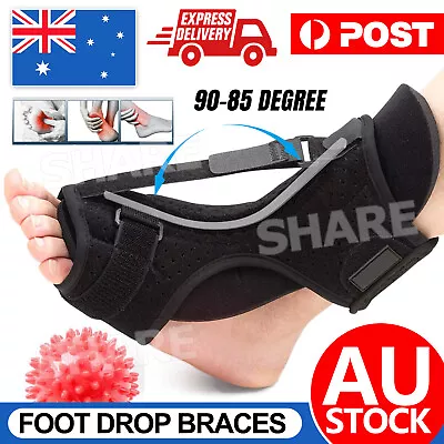 Adjustable Plantar Fasciitis Night Foot Splint Drop Orthotic Support Brace Belt • $13.95