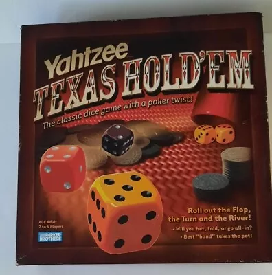 Yahtzee Texas Hold'em Classic Dice Game With A Poker Twist ~ Complete 2004 • $18.99