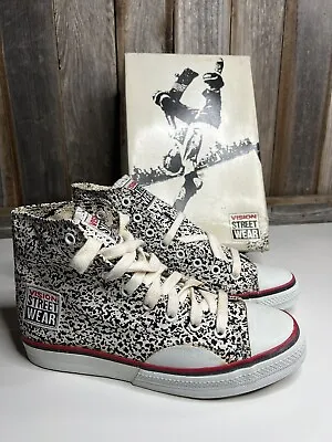 Vintage RARE B&W Vision Street Wear Skate HiTop Shoes Size 7 1/2 NOS NIB NEW 86 • $250