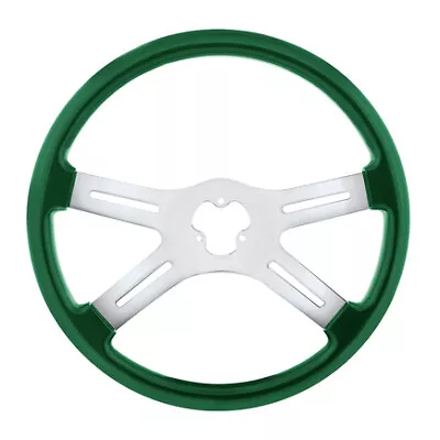 United Pacific 88278 Steering Wheel   18  Vibrant Color 4 Spoke Emerald Green • $210.21