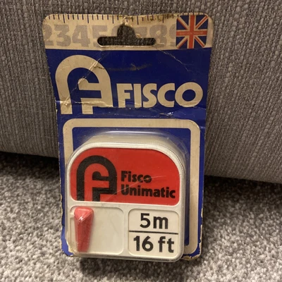 £2.99 • Buy Fisco Unimatic 5m Tape Measure - Retro. Original Packaging. Never Been Used.