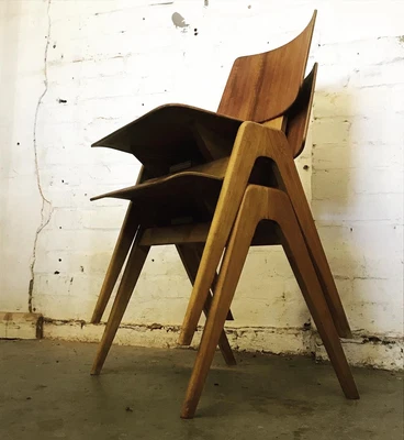 £580 • Buy A Pair Of Vintage 1950s Robin Day Hillestak Chairs Mid Century British Hille
