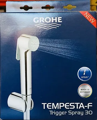 £32.95 • Buy Grohe Douche Trigger Shower Hand Spray Hose Bracket Bidet Shattaf Kit Set 26353