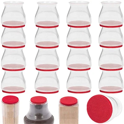 $4.74 • Buy 8-48pcs Ruby Slider Chair Leg Protector Hardwood Floors Fits For All Shape Chair