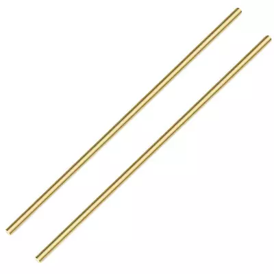 1/4 Inch Brass Round Rod 2Pcs Solid Round Brass Rod Lathe Bar Stock 11.8 Inch • $13.48