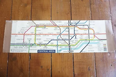 1972 Central Area London Transport Underground Tube Carriage Railway Map  • £99.99