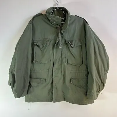 Alpha Industries M65 Military Jacket Men's Large Olive Green Field Coat • $99