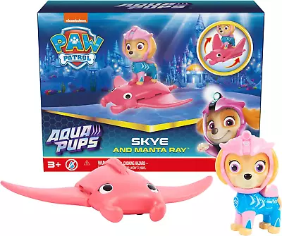 PAW Patrol Aqua Pups Skye And Manta Ray Action Figures Set Kids Toys For Ages  • $16.62