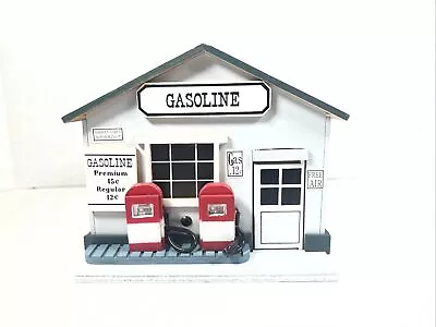 Gas Station Wooden Music Box Plays “King Of The Road”  K3226  WORKS! • $15.60