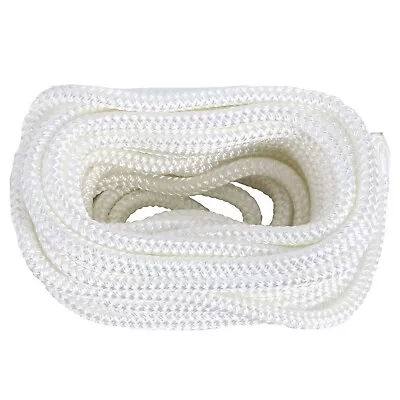 30FT 3/4 Inch White Boat Marine Double Braid Nylon Dock Line Mooring Anchor Rope • $28.99