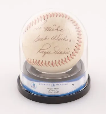 Roger Maris  2x MVP & 61 Home Runs  Signed Autographed Baseball Beckett Grade 9 • $2999.99