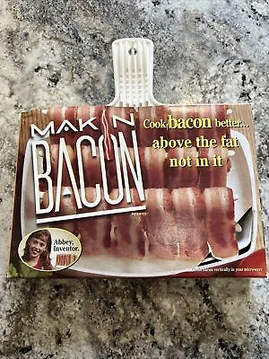 Vintage Mak N Bacon Make In Microwave Cooker Bake Style Drains Fat - New • $9.99