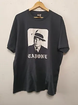 Vintage Al Capone Shirt Adult Extra Large Black American Gangster 1990s 2000s • $37