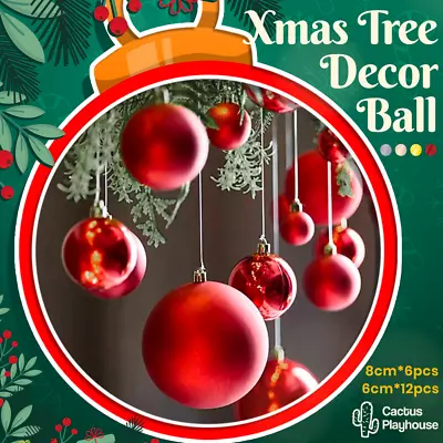 Christmas Xmas Baubles Tree Ornament Balls Party Decorations Wedding Large Size • $18.95