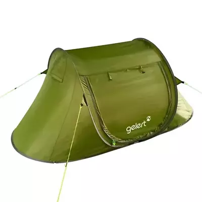 Gelert 2 Person Quick Pitch Pop Up Tent - Lightweight Portable  . GREEN NEW • £30