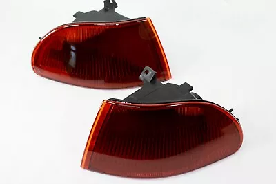 For 92-95 Honda Civic 4 Dr EH Smoke Orange Amber OE Corners Blinkers SiR EX HX • $40