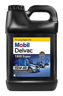 Mobil Delvac 1300 Super Heavy Duty Premium Diesel Engine Oil 15W-40 2.5 Gallon • $36.68