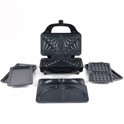 £49.99 • Buy Salter Snack Maker Grill Non-Stick 4 In 1 Panini Press Toastie & Waffle Machine