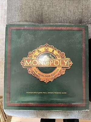 Monopoly The Heirloom Edition Complete 1997 Parker Bros Wood Box - Complete • $49.50