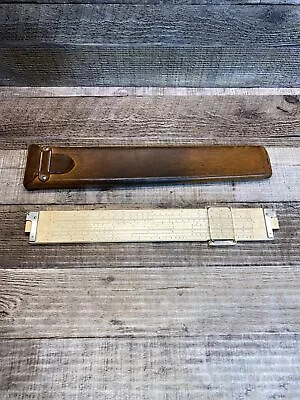 Vintage Keuffel & Esser K&E 4081-3  Slide Rule & Case  • $27.99