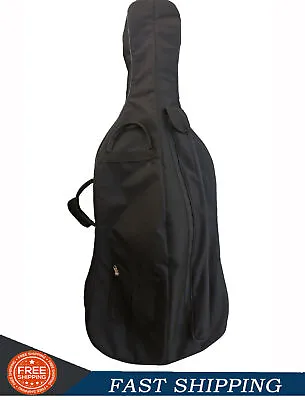 Black Rainproof Cello Soft Bag 4/4 3/4 Cello Bags With Back Straps Handle Bag US • $36.98