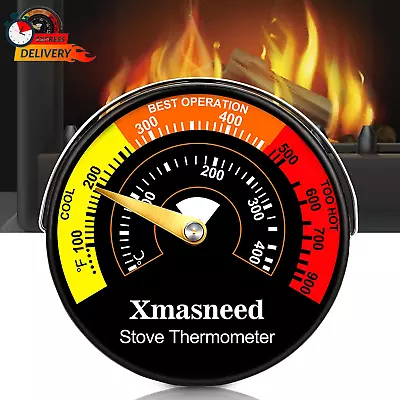 Wood Stove Thermometer Magnetic Oven Stove Temperature Stove Top Thermometer Fo • $11.83