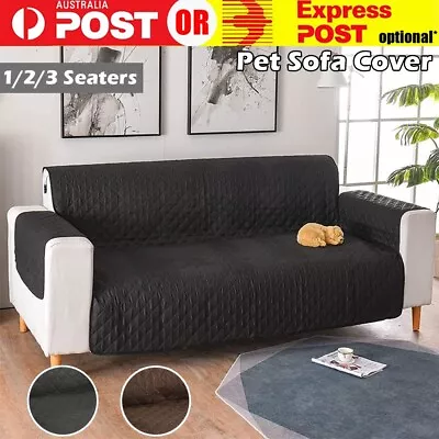 1/2/3 Seater Pet Dog Sofa Cover Couch Covers Lounge Slipcovers Quilted Protector • $14.99